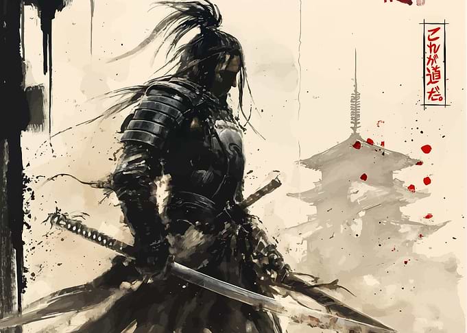 Samurai Warrior Art Print