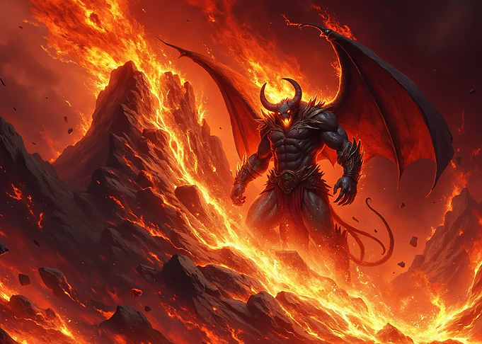 Demon Lord in Flames