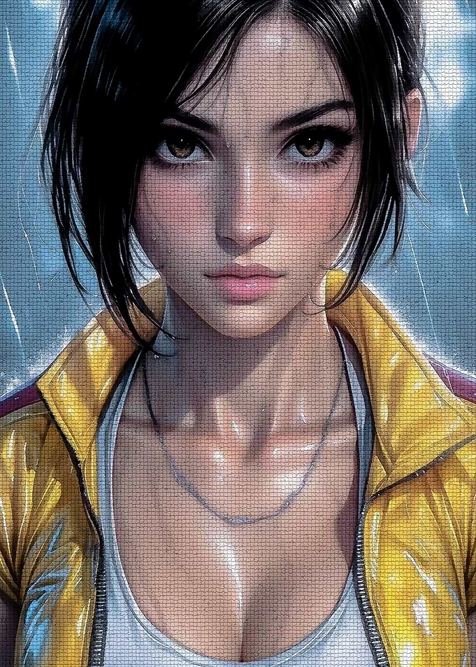 Anime Girl in Yellow Jacket
