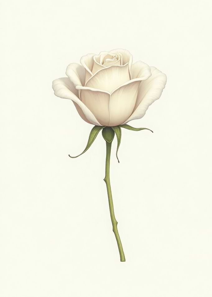 Single White Rose