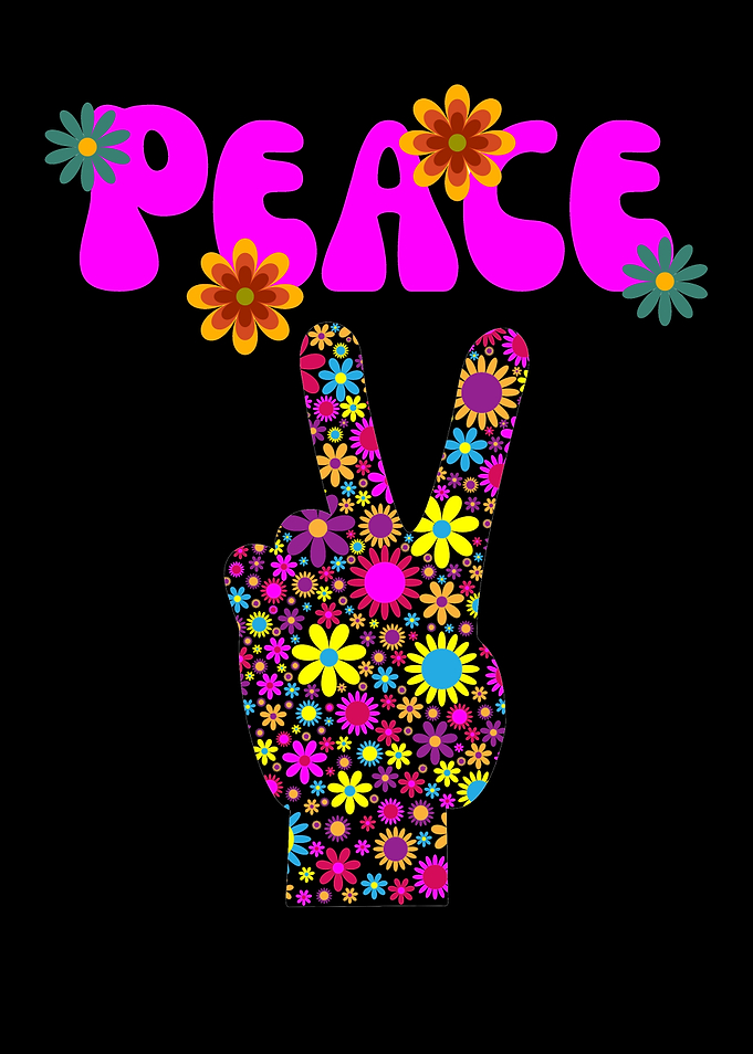 Peace Sign Flower Power