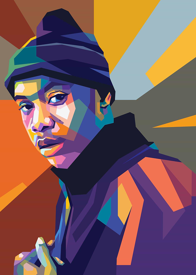 NAS rapper Portrait