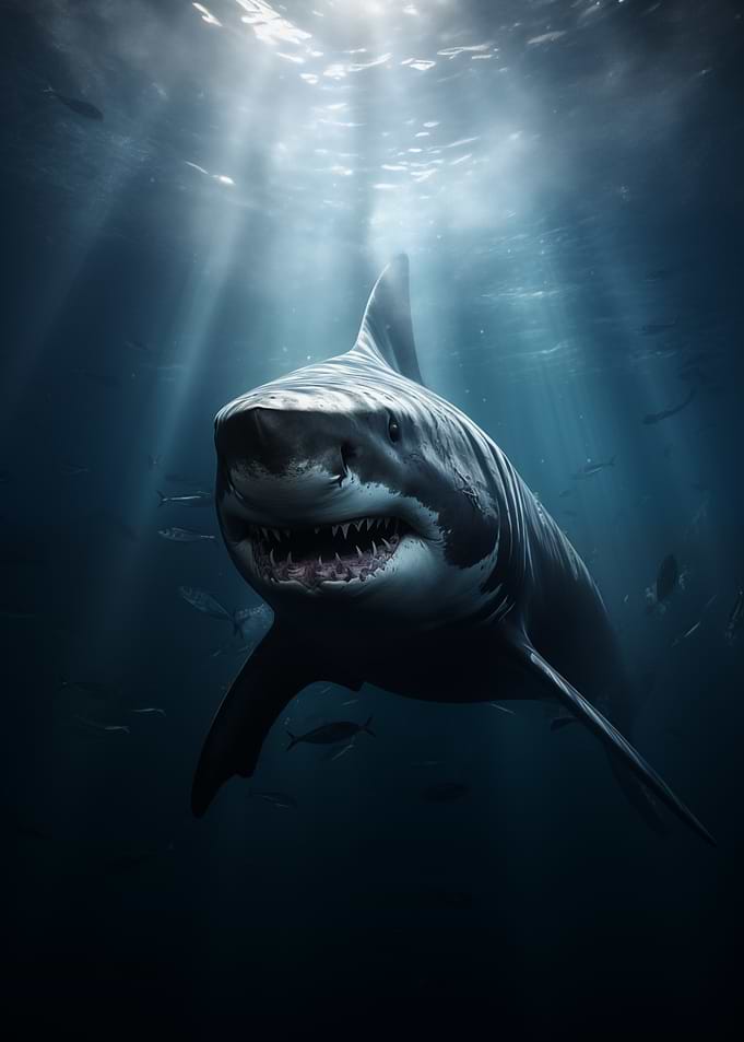White Shark Underwater