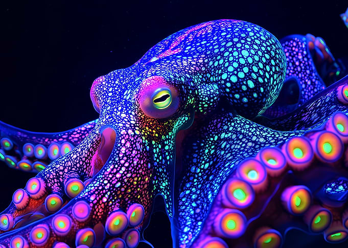 Glowing Octopus
