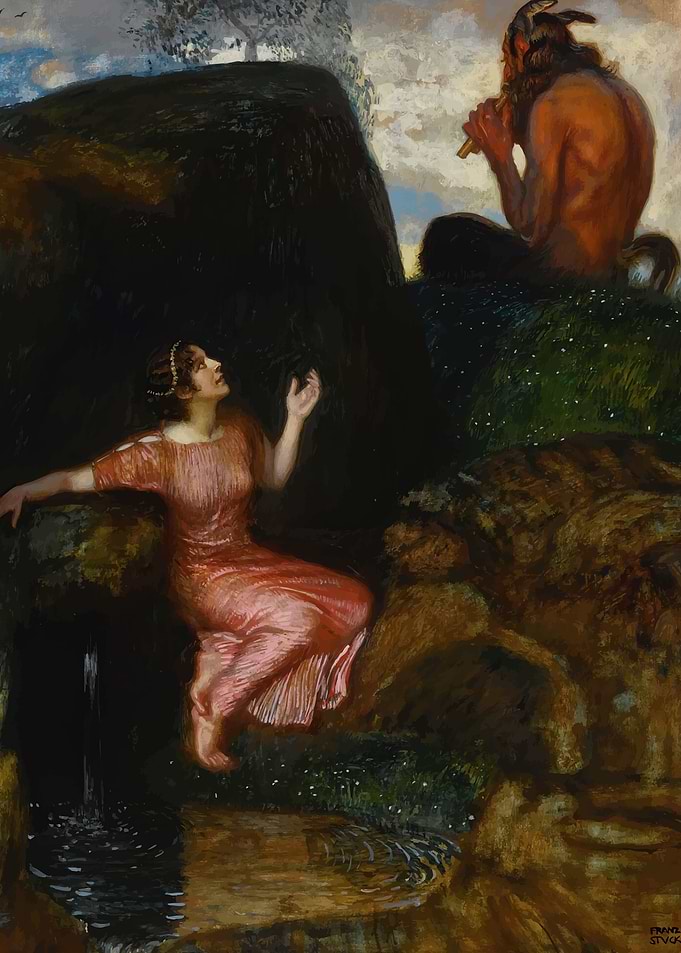 Faun and Nymph Franz von Stuck