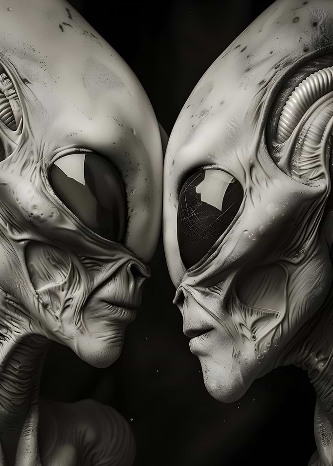 Grey Alien Close-Up