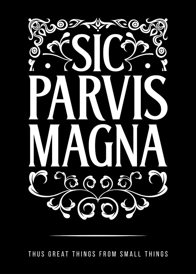 Sic Parvis Magna Quote