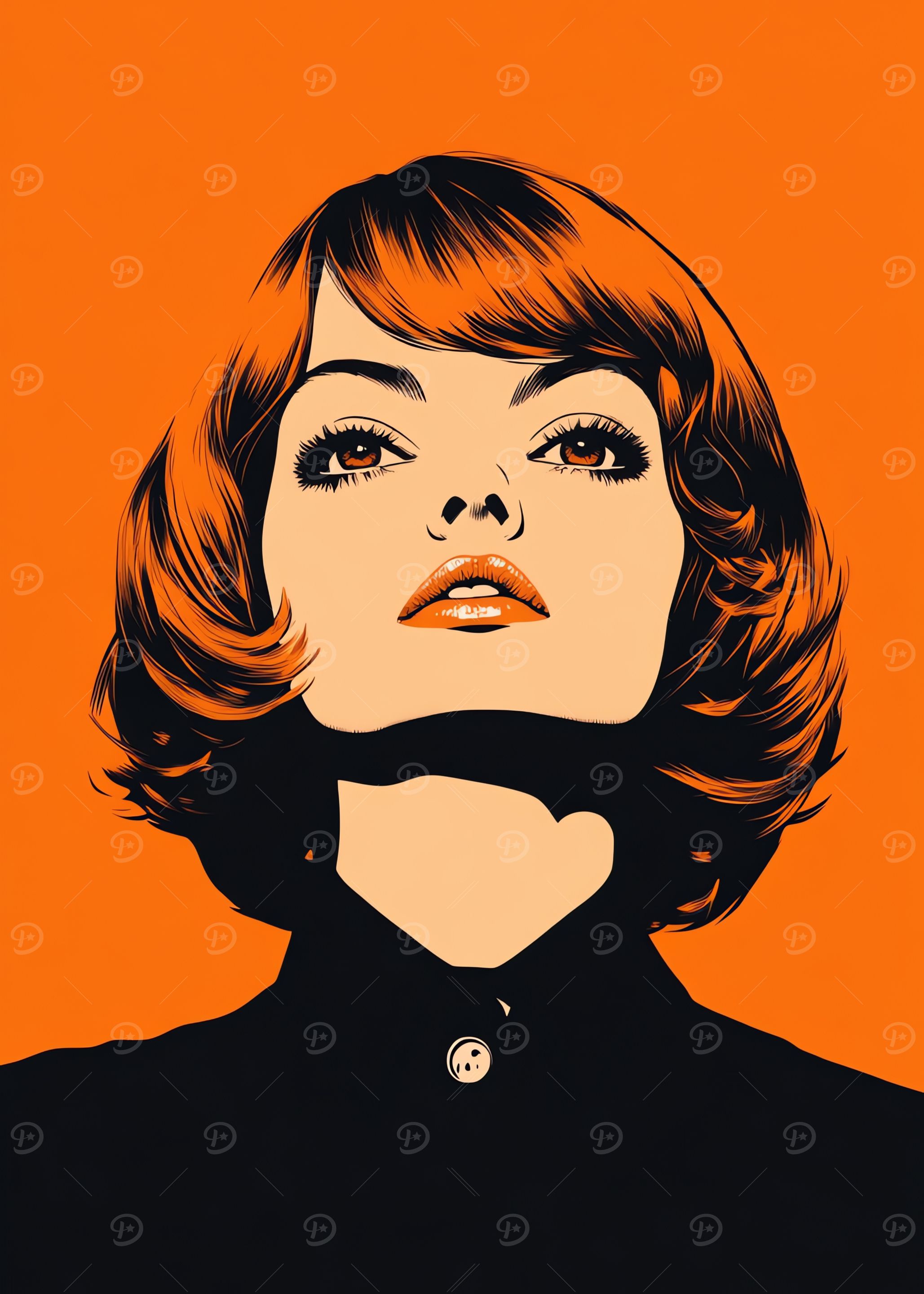 Retro Woman Illustration
