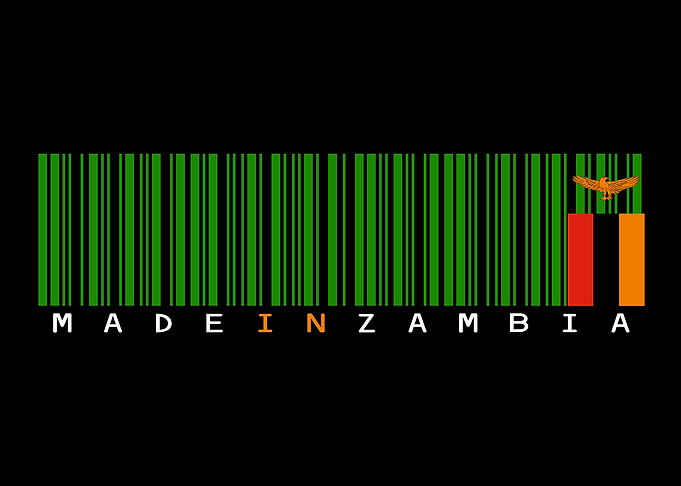 Zambia Barcode Flag