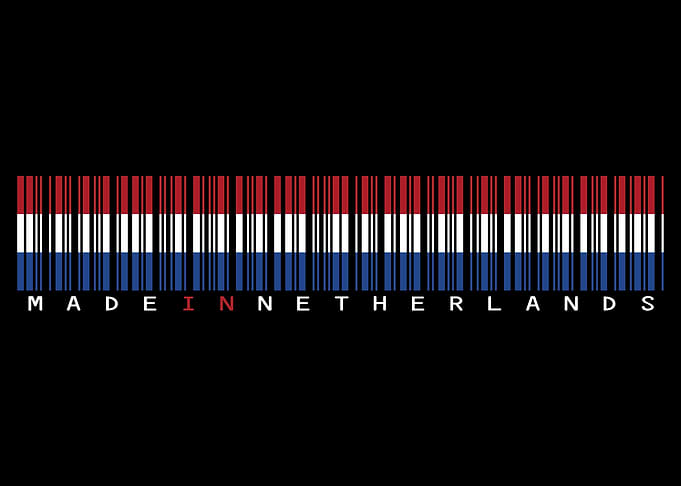 Netherlands Barcode Flag
