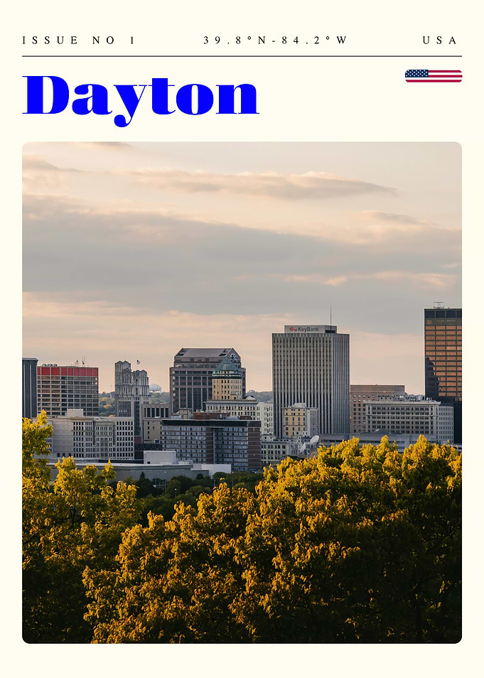 Dayton Ohio Travel Art Poster
