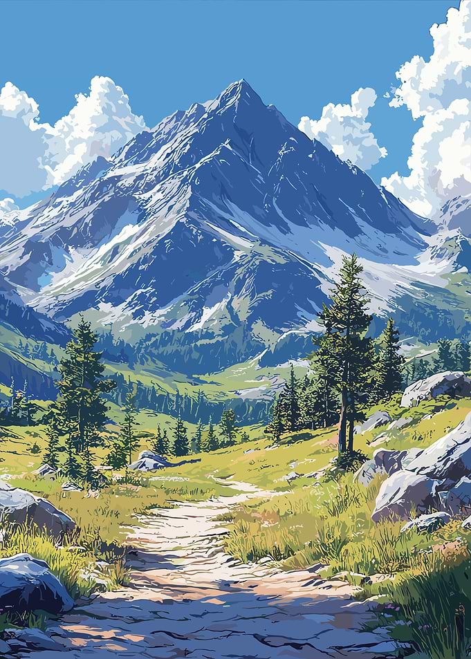 Mountain Path Landscape