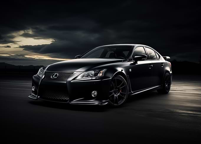 Black Lexus IS F Sport