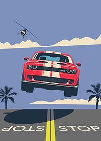 Challenger in Flight