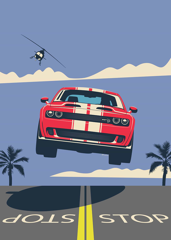 Challenger in Flight