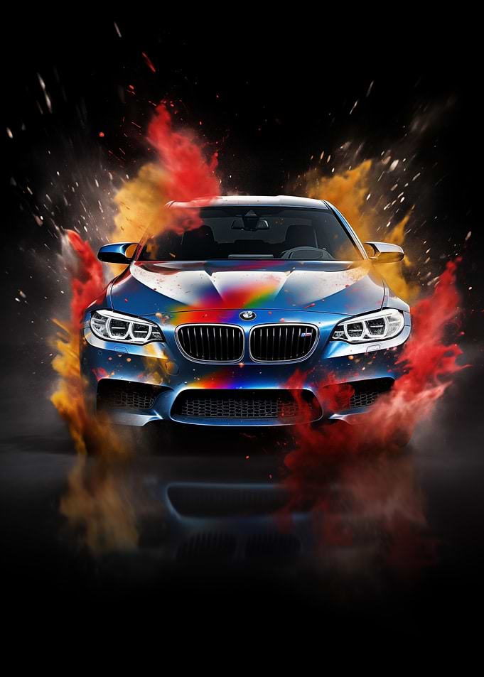 BMW M5 F10 and Color Burst
