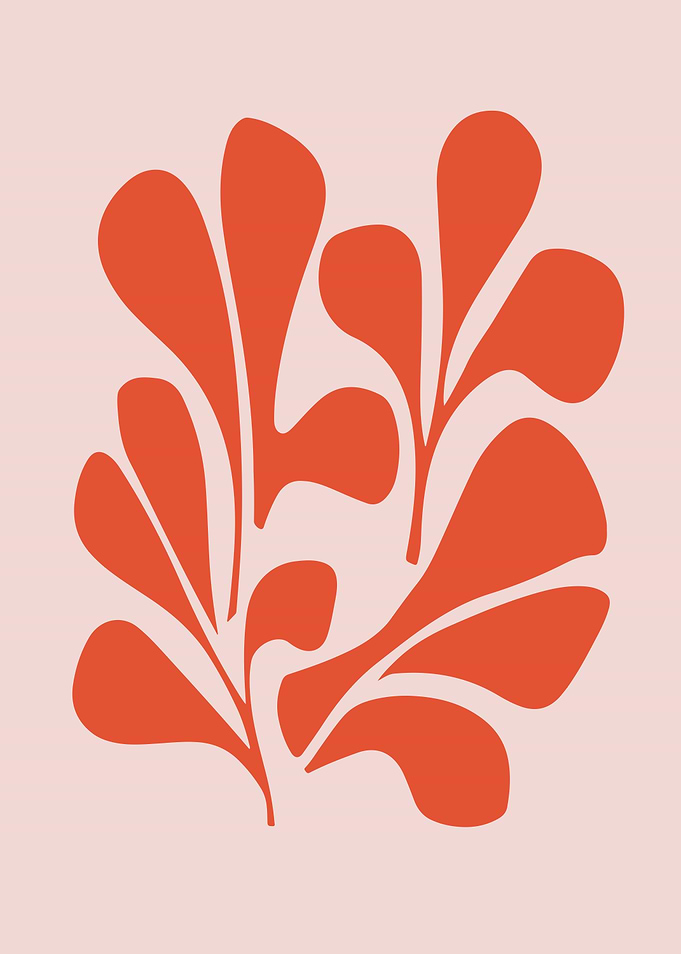 Abstract Botanical Cutout – Modern Minimalist Wall Art