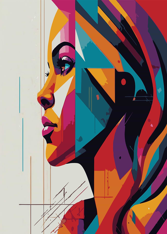 Abstract Woman Portrait