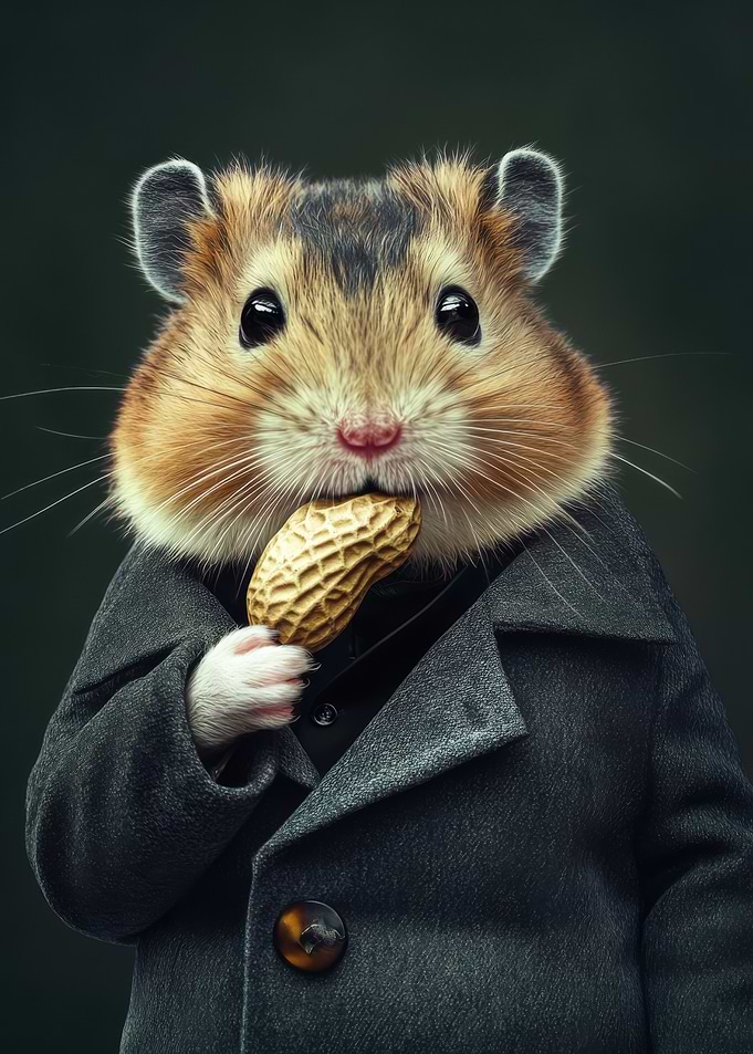 Hamster in a Coat