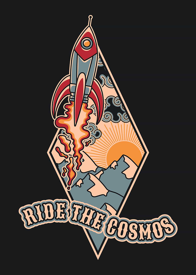 Vintage Rocket Space Explorer Art