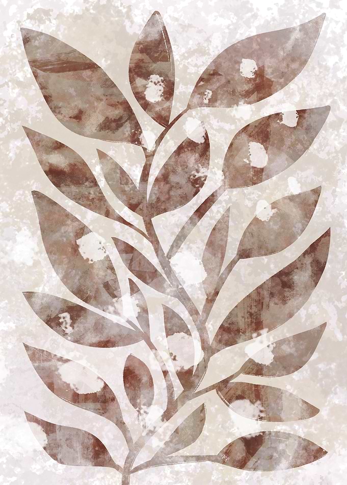 Abstract Mocha Plant