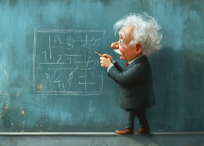 Einstein on the Blackboard