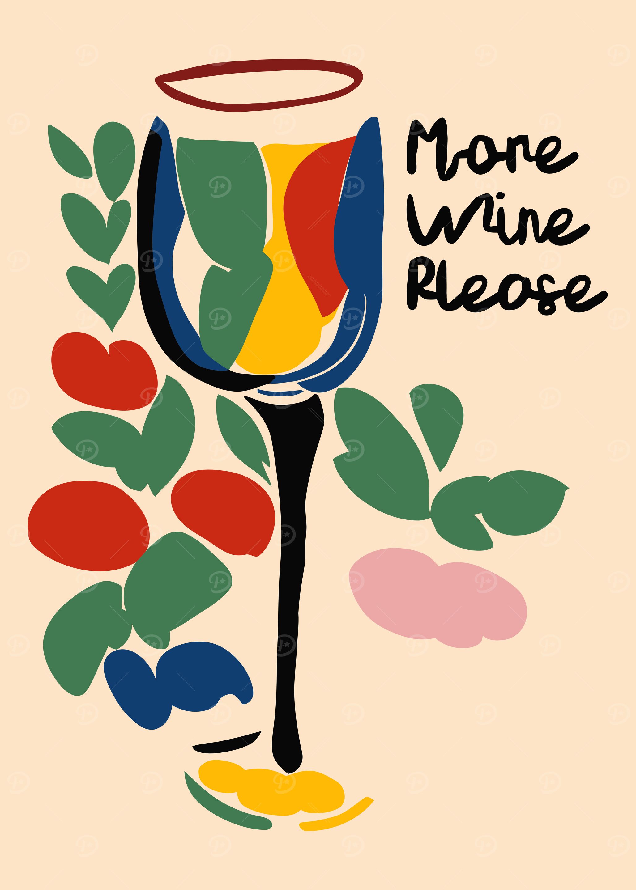 More Wine Please Art Print
