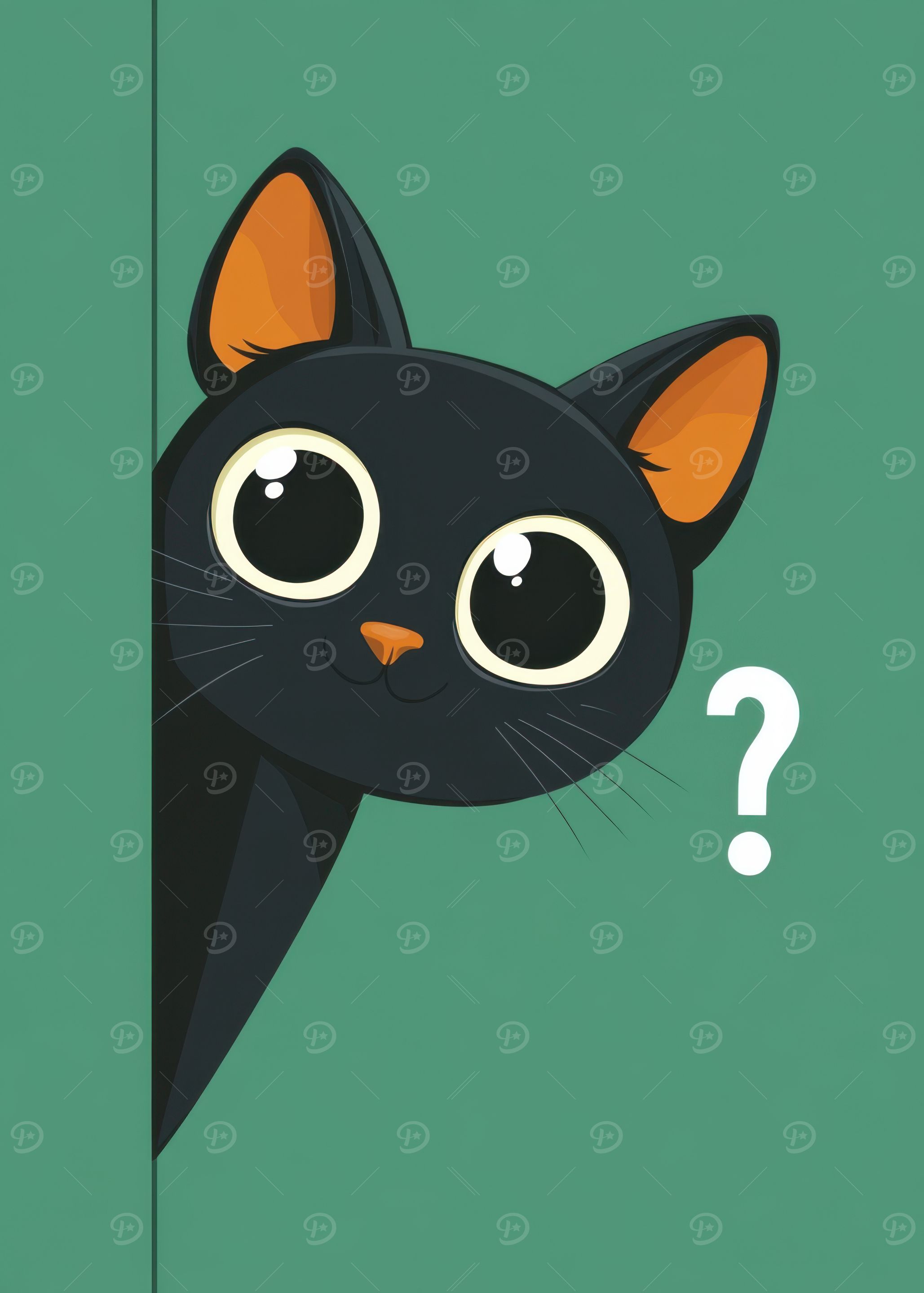 Curious Black Cat