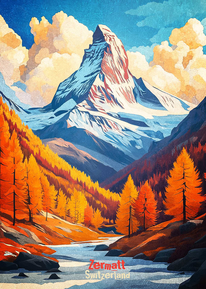 Zermatt Art Poster