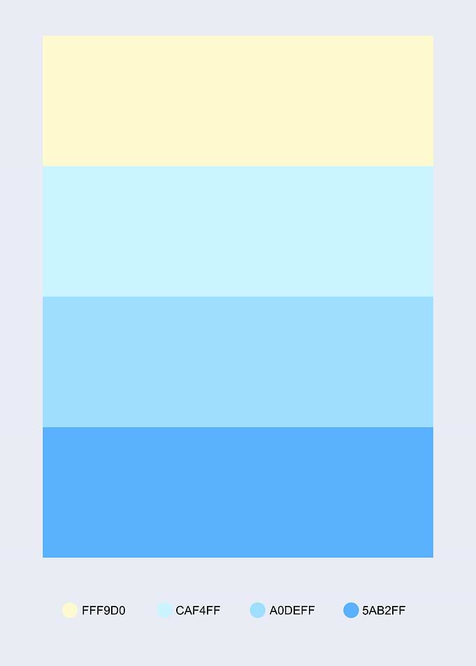 Color Palette: Sky Blues
