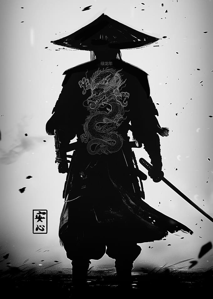 Samurai with Dragon Tattoo