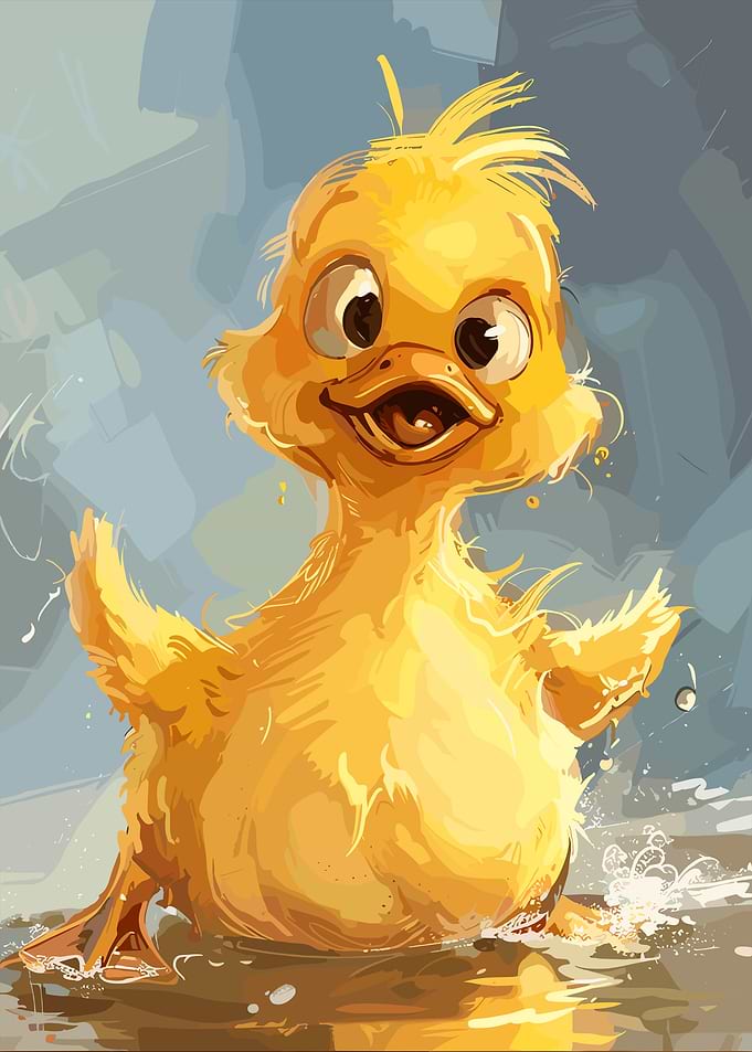 Cute Yellow Duckling