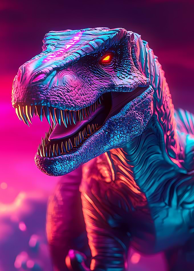 Neon T-Rex
