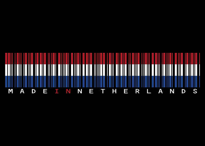 Netherlands Barcode Flag