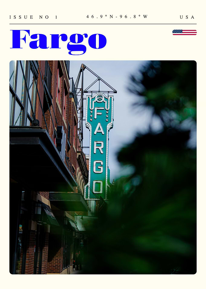 Fargo North Dakota Travel Art Poster