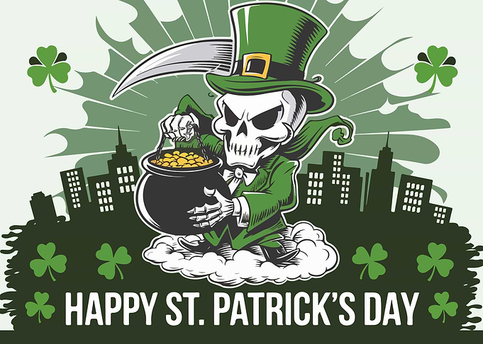 Skeleton Leprechaun St. Patrick's Day