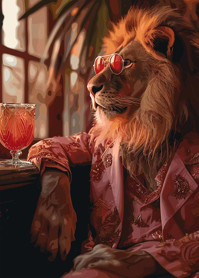 Lion in Sunglasses