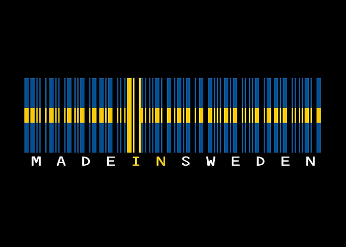 Swedish Barcode Flag