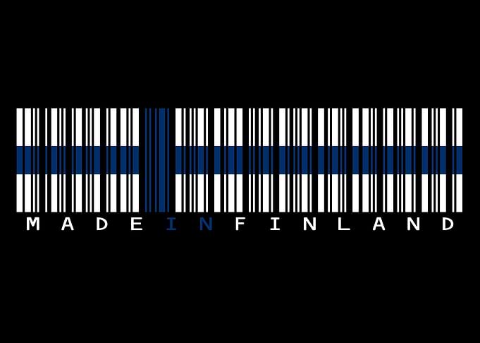 Finland Barcode Flag