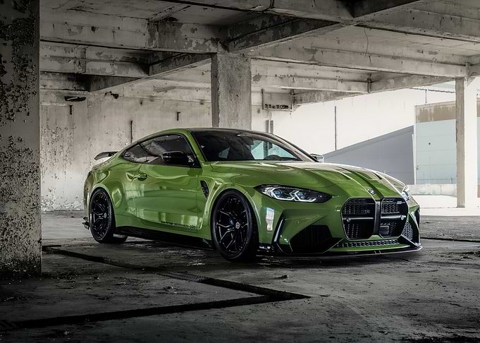 Green BMW M4 Coupe