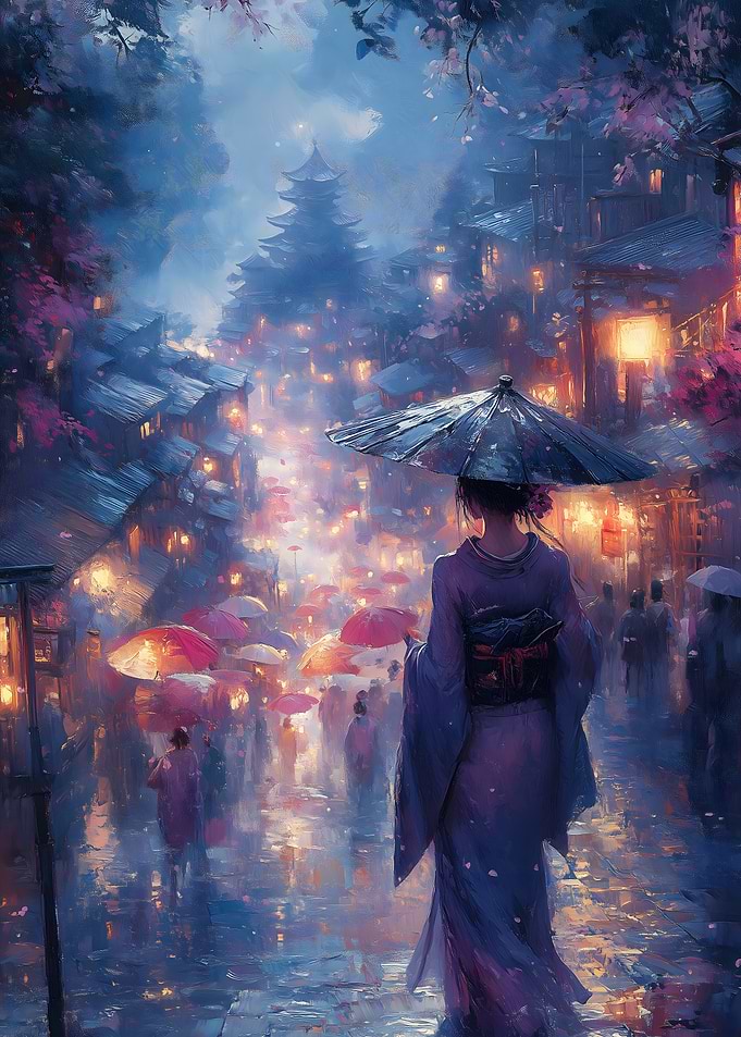 Japanese Night Street