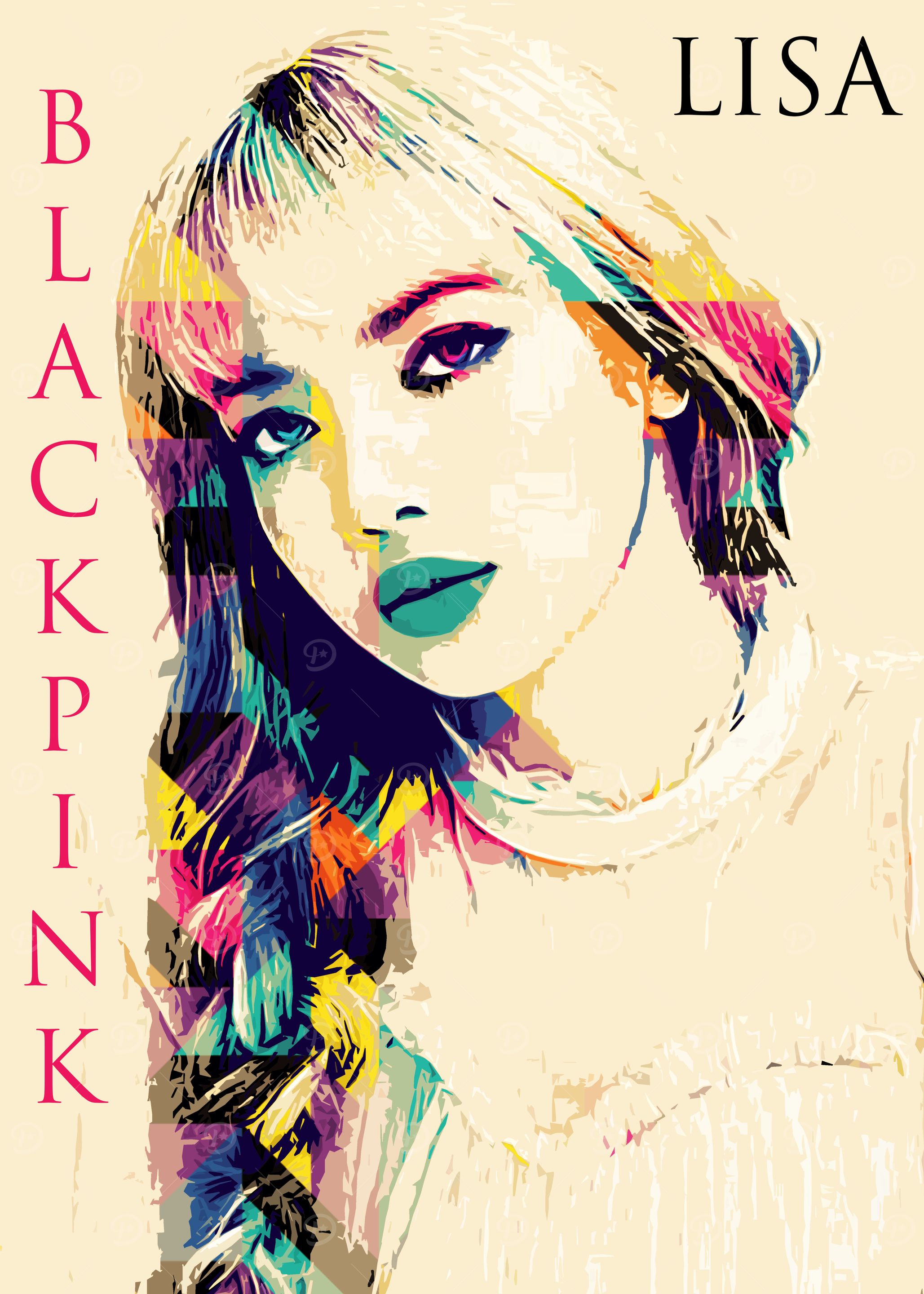 Lisa BLACKPINK Pop Art