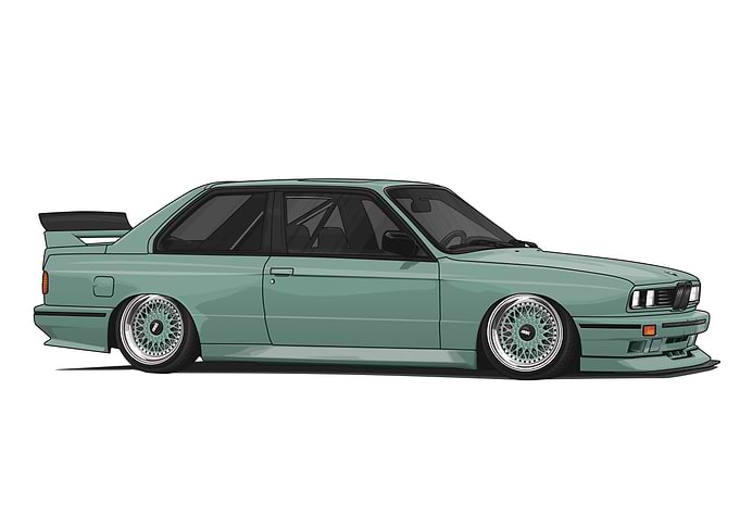 BMW E30 M3 Taifun Bagged