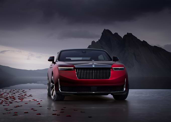 Red Rolls Royce Concept Car
