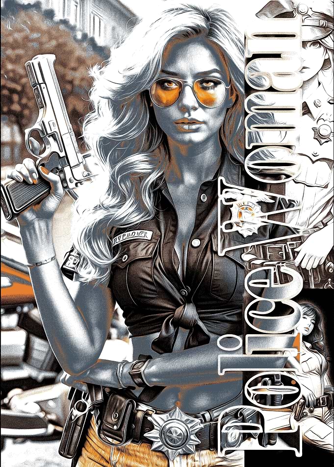 Police Woman Art Print