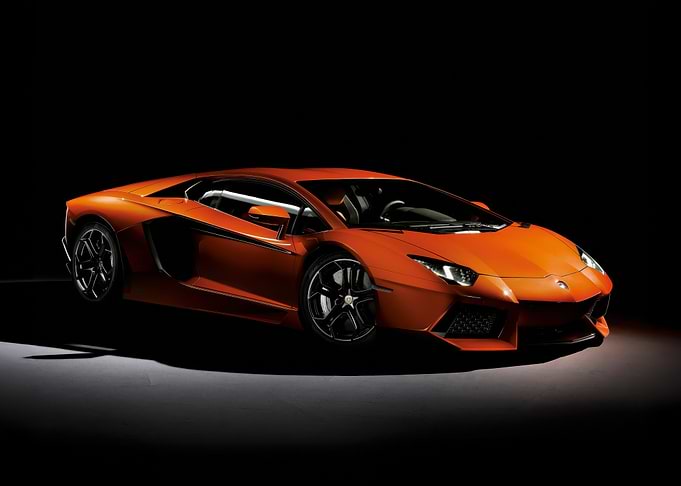 Orange Lamborghini Aventador