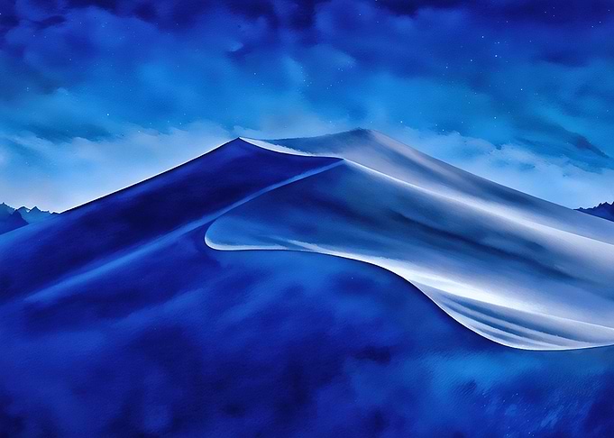 Blue Desert Night