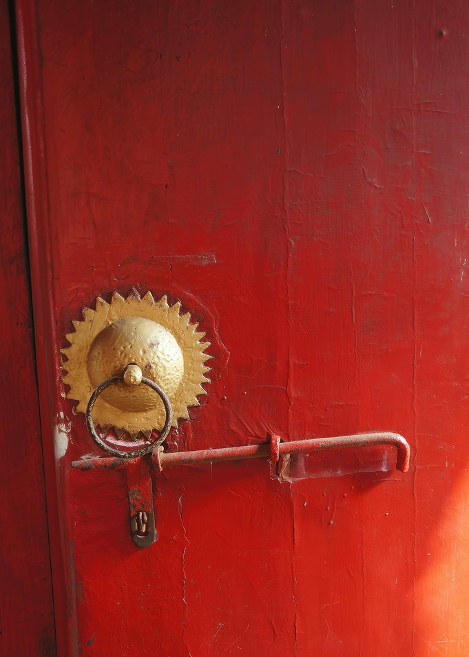 Oriental Sun Door Handle