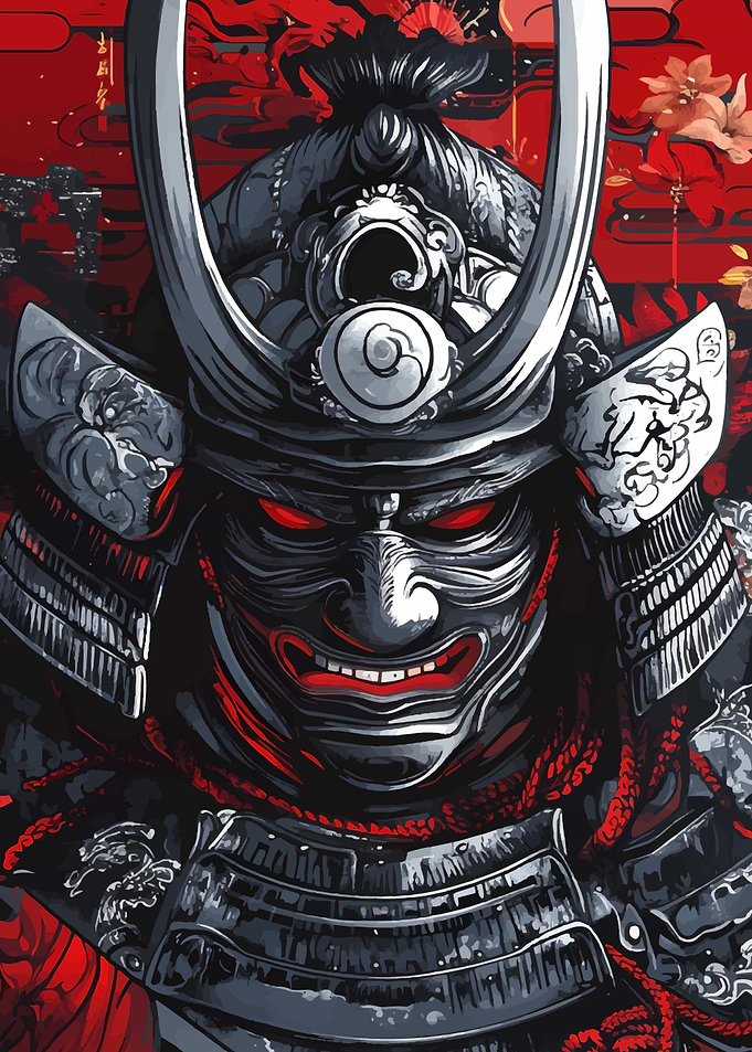 Samurai Warrior Portrait