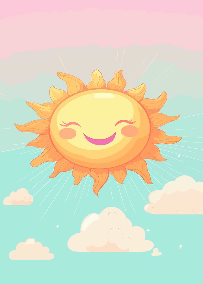 Smiling Sun Cartoon